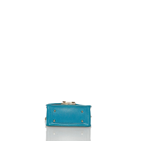 フルラ メトロポリス ブルー レザー チェーン ショルダーバッグ レディース Furla 【中古】