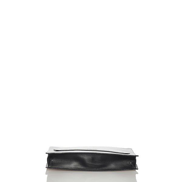 コーチ 38150 ブラック レザー クラッチバッグ メンズ COACH 【中古】