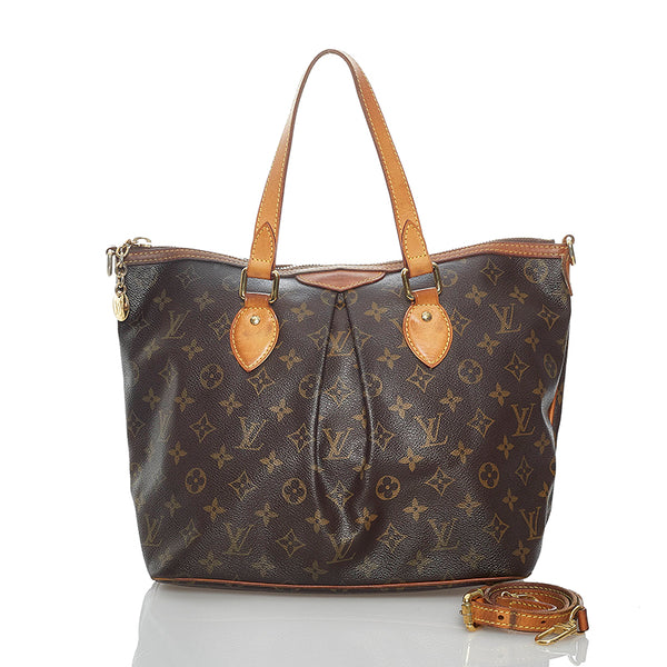 ルイ ヴィトン モノグラム パレルモPM M40145 ブラウン PVC レザー ハンドバッグ ショルダーバッグ 2WAY レディース LOUIS VUITTON 【中古】