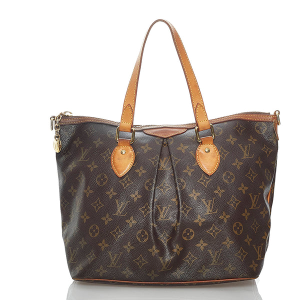 ルイ ヴィトン モノグラム パレルモPM M40145 ブラウン PVC レザー ハンドバッグ ショルダーバッグ 2WAY レディース LOUIS VUITTON 【中古】