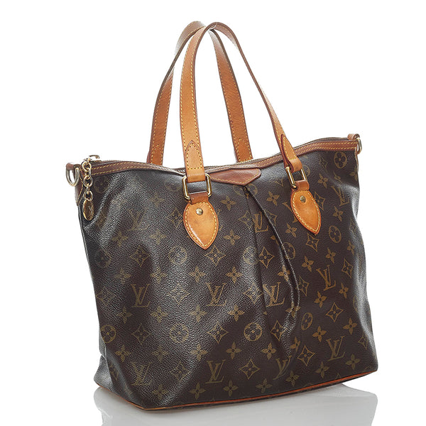 ルイ ヴィトン モノグラム パレルモPM M40145 ブラウン PVC レザー ハンドバッグ ショルダーバッグ 2WAY レディース LOUIS VUITTON 【中古】