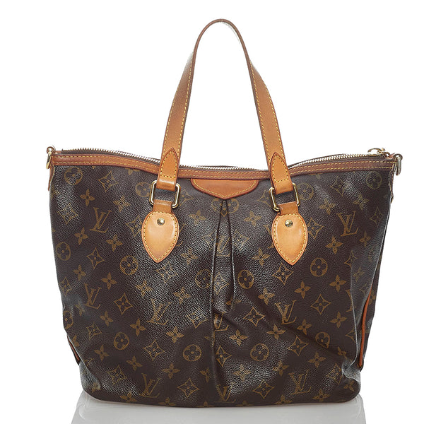 ルイ ヴィトン モノグラム パレルモPM M40145 ブラウン PVC レザー ハンドバッグ ショルダーバッグ 2WAY レディース LOUIS VUITTON 【中古】
