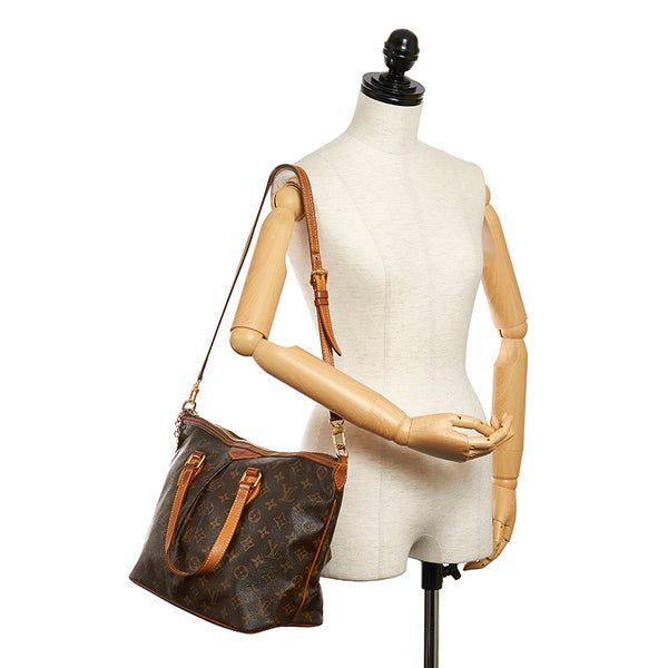 ルイ ヴィトン モノグラム パレルモPM M40145 ブラウン PVC レザー ハンドバッグ ショルダーバッグ 2WAY レディース LOUIS VUITTON 【中古】