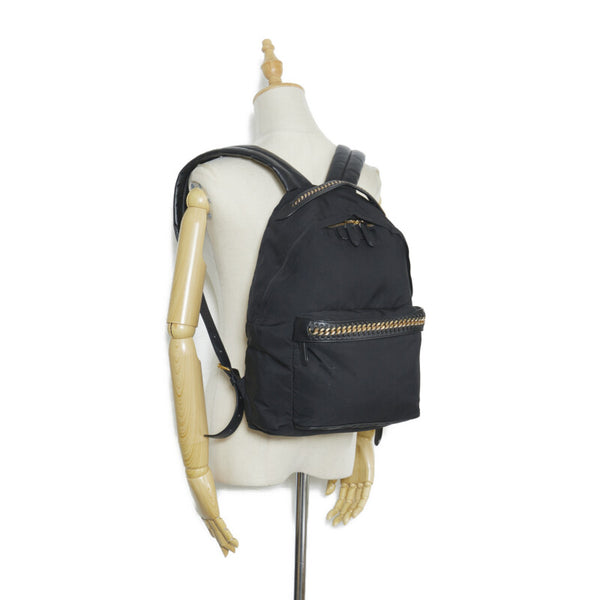 ステラマッカートニー リュック バックパック W8091 ブラック ナイロン レザー レディース Stella McCartney 【中古】