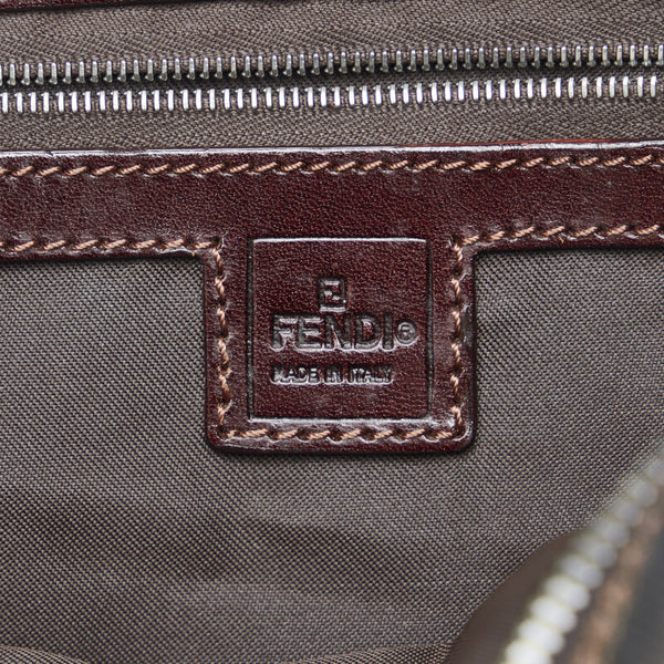 フェンディ ズッカ ハンドバッグ 71 16427 0 012 ブラウン キャンバス レザー レディース FENDI 【中古】