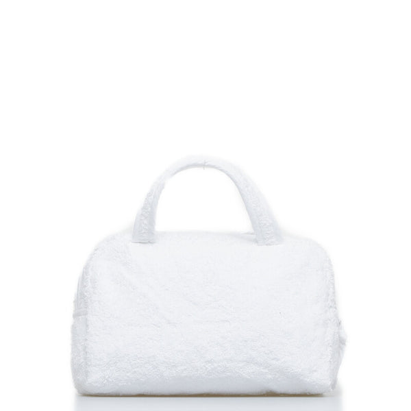 ディオール ハンドバッグ ホワイト ピンク パイル・タオル レディース Dior 【中古】
