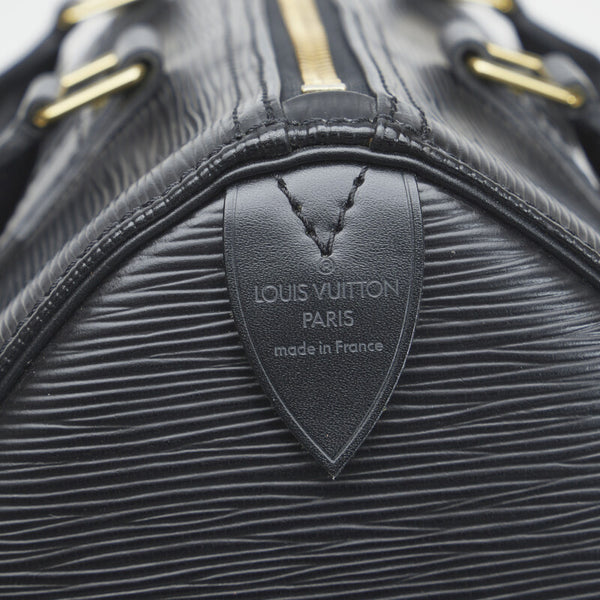 ルイ ヴィトン エピ スピーディ25 ハンドバッグ ミニボストンバッグ M43012 ノワール ブラック レザー レディース LOUIS VUITTON 【中古】