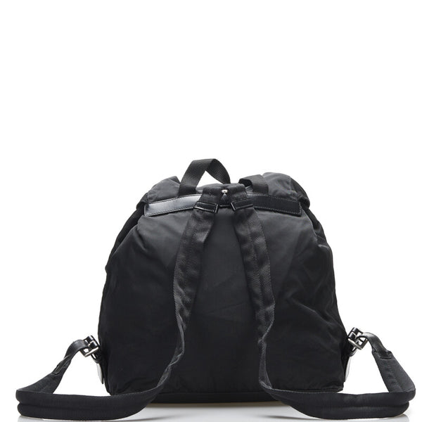 プラダ リュック バックパック ブラック ナイロン レザー レディース PRADA 【中古】