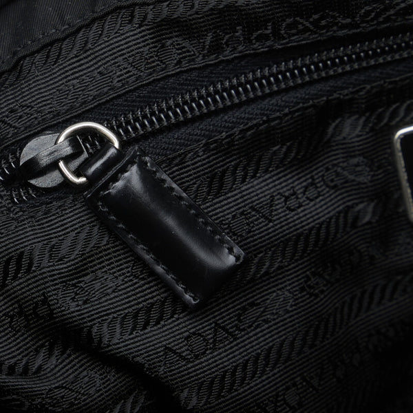 プラダ リュック バックパック ブラック ナイロン レザー レディース PRADA 【中古】