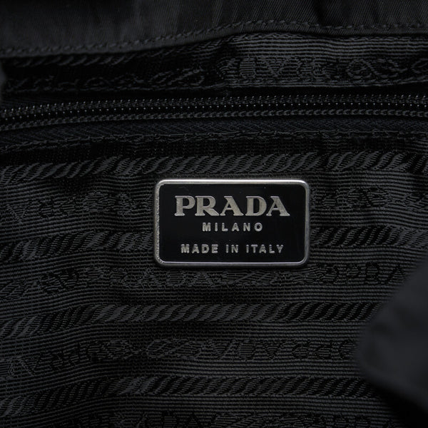 プラダ リュック バックパック ブラック ナイロン レザー レディース PRADA 【中古】