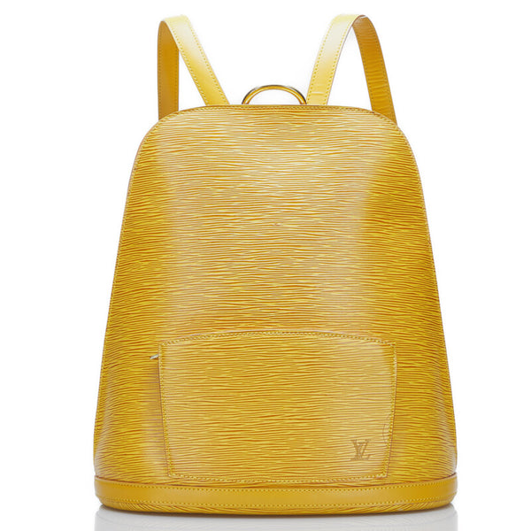 ルイ ヴィトン エピ ゴブラン リュックサック バックパック M52299 タッシリイエロー レザー レディース LOUIS VUITTON 【中古】