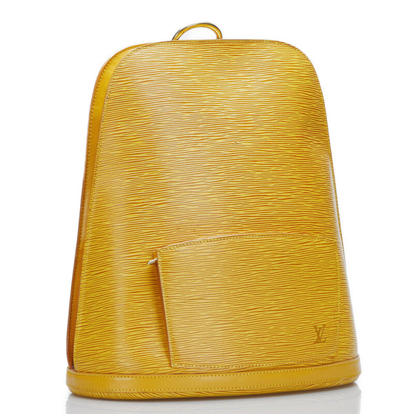ルイ ヴィトン エピ ゴブラン リュックサック バックパック M52299 タッシリイエロー レザー レディース LOUIS VUITTON 【中古】