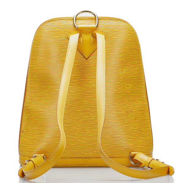 ルイ ヴィトン エピ ゴブラン リュックサック バックパック M52299 タッシリイエロー レザー レディース LOUIS VUITTON 【中古】