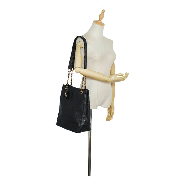 シャネル ココマーク ハンドバッグ トートバッグ ブラック ゴールド マットキャビアスキン レディース CHANEL 【中古】