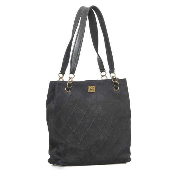 シャネル ココマーク ハンドバッグ トートバッグ ブラック レザー レディース CHANEL 【中古】