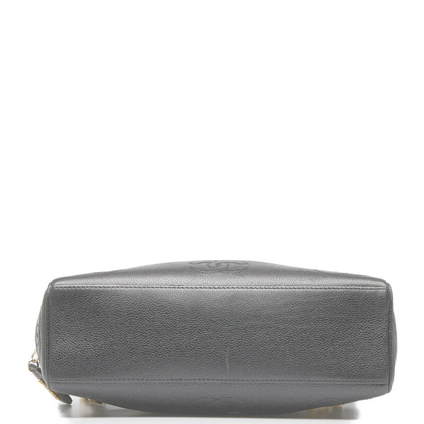 シャネル ココマーク チェーン トートバッグ ショルダーバッグ ブラック キャビアスキン レディース CHANEL 【中古】