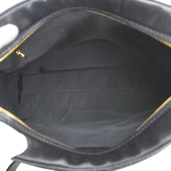 シャネル ココマーク チェーン トートバッグ ショルダーバッグ ブラック キャビアスキン レディース CHANEL 【中古】