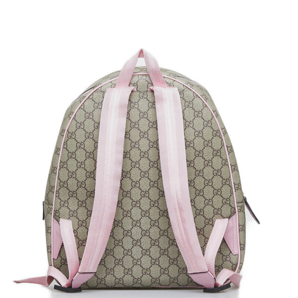 グッチ GGスプリーム ×ヒグチユウコ ラビット リュックサック バックパック 433578 ブラウン ピンク マルチカラー PVC レディース GUCCI 【中古】