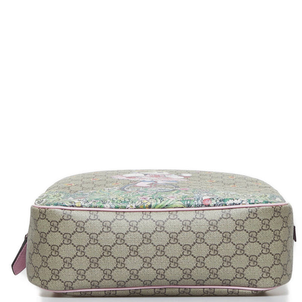 グッチ GGスプリーム ×ヒグチユウコ ラビット リュックサック バックパック 433578 ブラウン ピンク マルチカラー PVC レディース GUCCI 【中古】