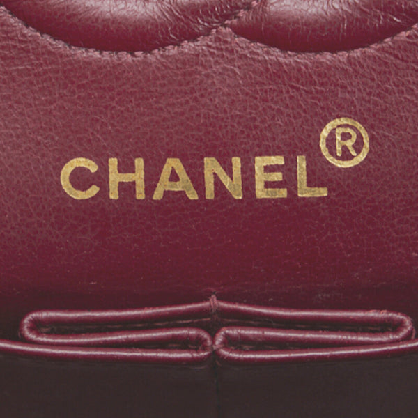 シャネル マトラッセ ダブルフラップ チェーン ショルダーバッグ ブラック ゴールド レザー レディース CHANEL 【中古】