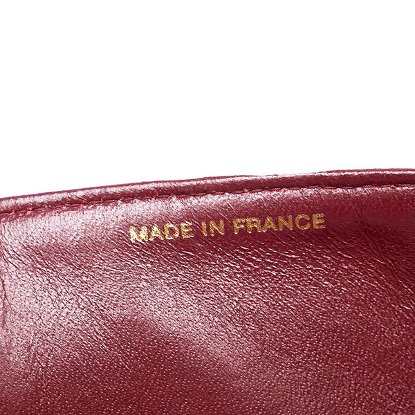 シャネル マトラッセ25 ダブルフラップ チェーン ショルダーバッグ ブラック レザー レディース CHANEL 【中古】