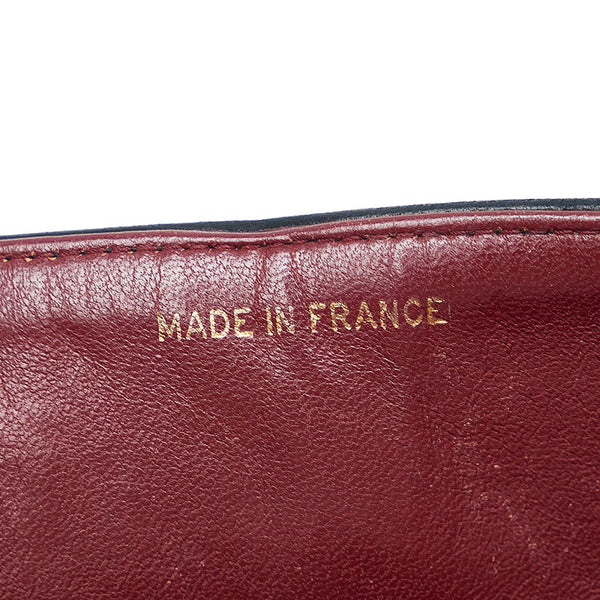 シャネル マトラッセ23 ダブルフラップ チェーン ショルダーバッグ ブラック レザー レディース CHANEL 【中古】