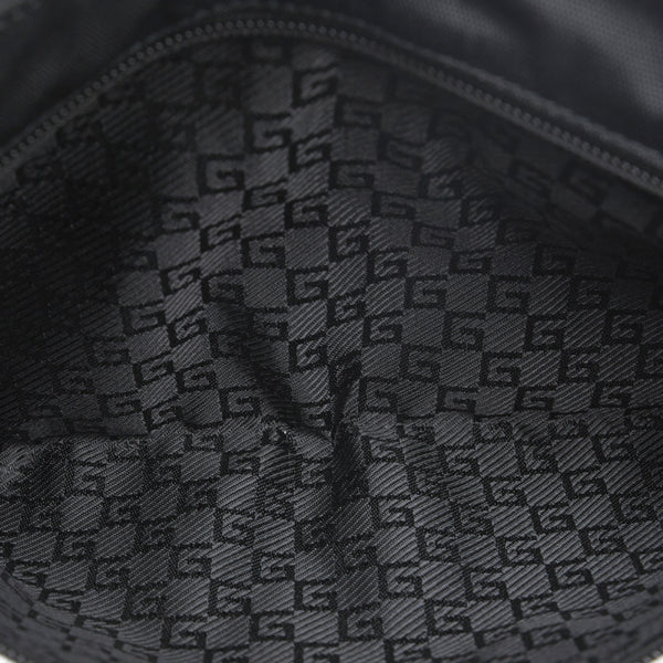 グッチ GGキャンバス ボディバッグ ウエストバッグ 28566 ブラック キャンバス レザー レディース GUCCI 【中古】