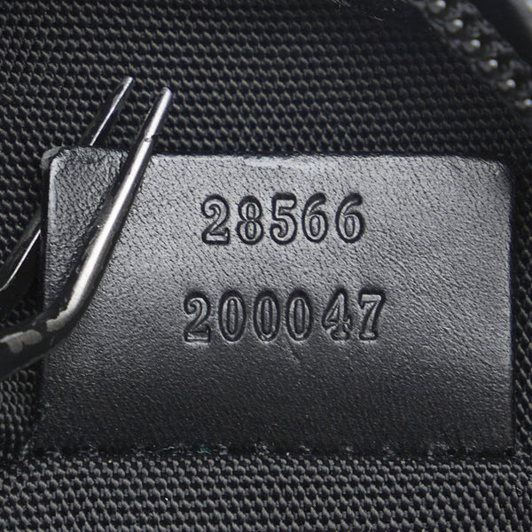 グッチ GGキャンバス ボディバッグ ウエストバッグ 28566 ブラック キャンバス レザー レディース GUCCI 【中古】