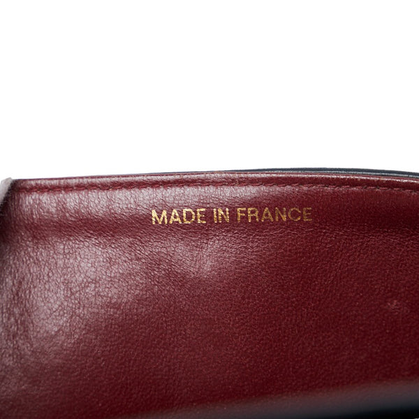 シャネル マトラッセ ダブルフラップ チェーン ショルダーバッグ ブラック ゴールド レザー レディース CHANEL 【中古】