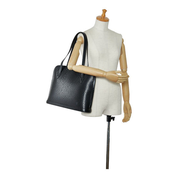 ルイ ヴィトン エピ リュサック ショルダーバッグ トートバッグ M52282 ノワール ブラック レザー レディース LOUIS VUITTON 【中古】