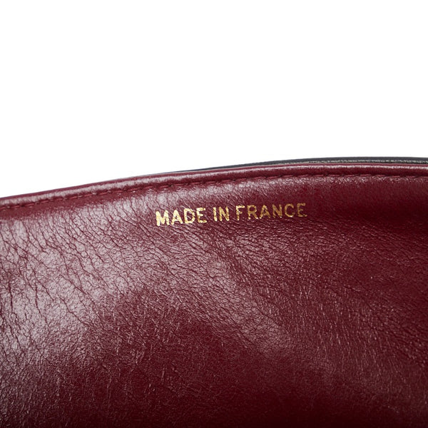 シャネル マトラッセ ダブルフラップ チェーン ショルダーバッグ ブラック ラムスキン レディース CHANEL 【中古】