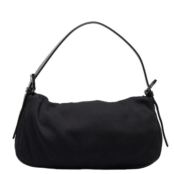 フェンディ マンマバケット ハンドバッグ ワンショルダーバッグ 26424 ブラック ポリエステル レザー レディース FENDI 【中古】