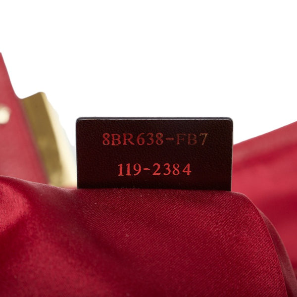 フェンディ ビッグマンマ バゲット プラチェーン ワンショルダーバッグ 8BR638 レッド スウェード レディース FENDI 【中古】