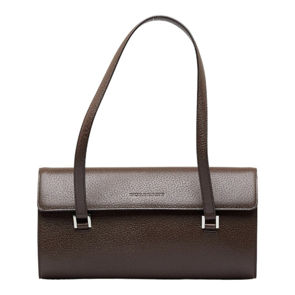 バーバリー ハンドバッグ ショルダーバッグ ブラウン レザー レディース BURBERRY 【中古】