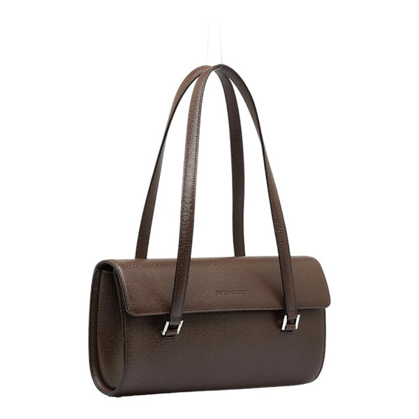 バーバリー ハンドバッグ ショルダーバッグ ブラウン レザー レディース BURBERRY 【中古】