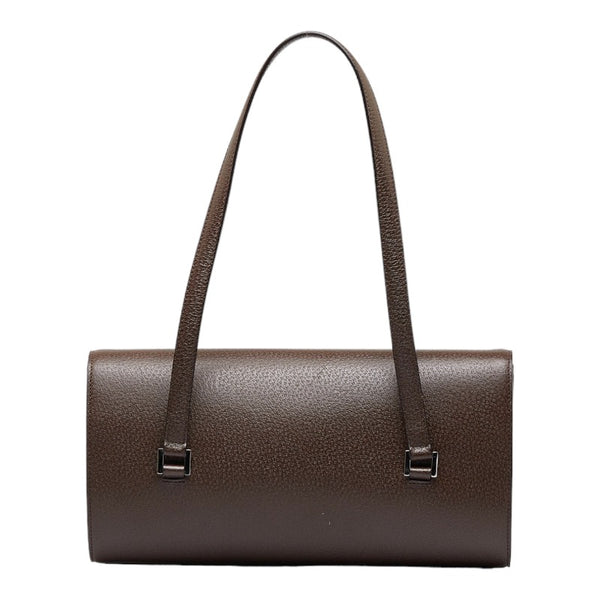 バーバリー ハンドバッグ ショルダーバッグ ブラウン レザー レディース BURBERRY 【中古】