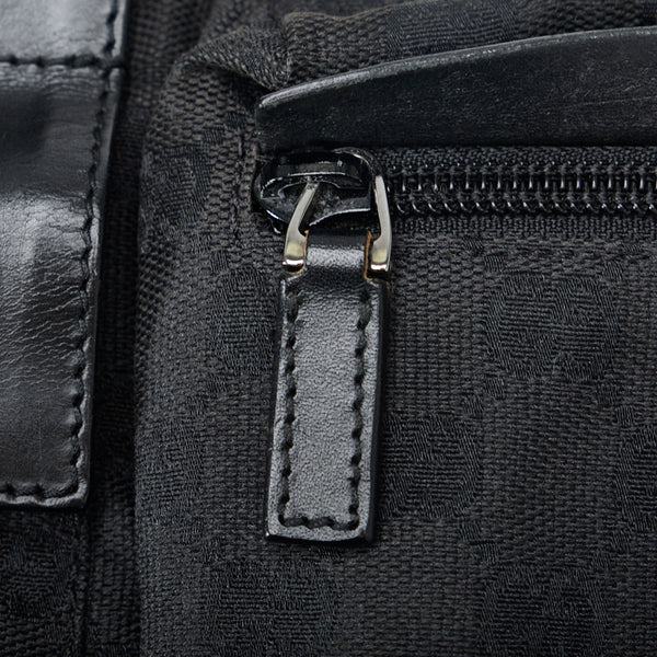 グッチ GGキャンバス ボディバッグ ウエストバッグ 28566 ブラック キャンバス レザー レディース GUCCI 【中古】