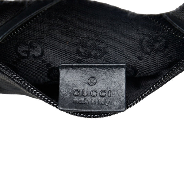 グッチ GGキャンバス ボディバッグ ウエストバッグ 28566 ブラック キャンバス レザー レディース GUCCI 【中古】