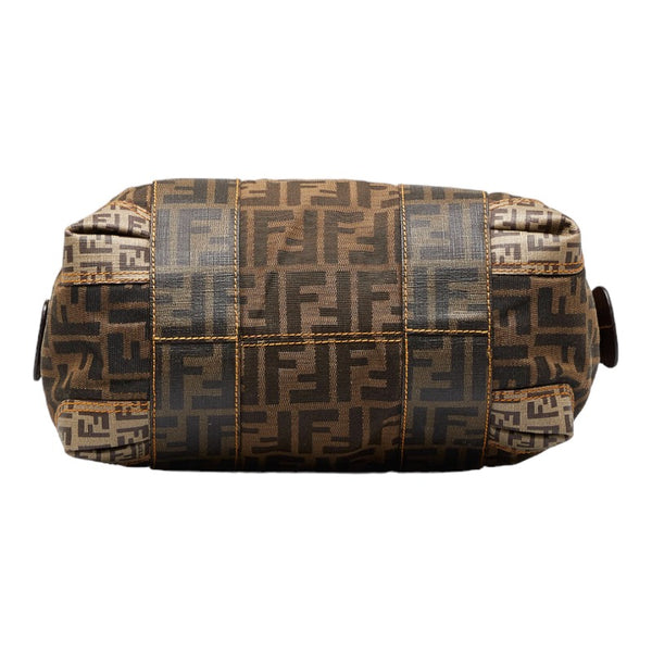 フェンディ ズッカ ズッキーノ ハンドバッグ ミニボストンバッグ 8BL095 ブラウン ベージュ キャンバス PVC レディース FENDI 【中古】