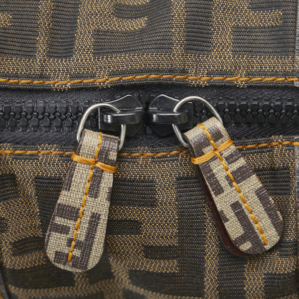 フェンディ ズッカ ズッキーノ ハンドバッグ ミニボストンバッグ 8BL095 ブラウン ベージュ キャンバス PVC レディース FENDI 【中古】