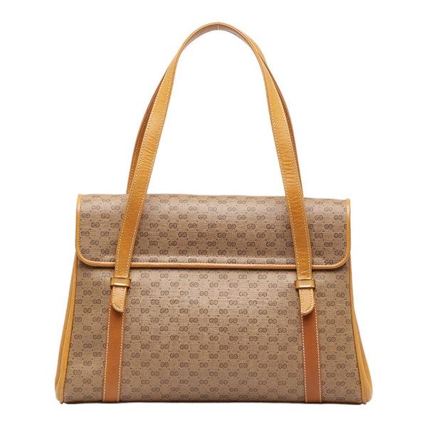 グッチ オールドグッチ ハンドバッグ トートバッグ 000-46-4857 ベージュ PVC レザー レディース GUCCI 【中古】