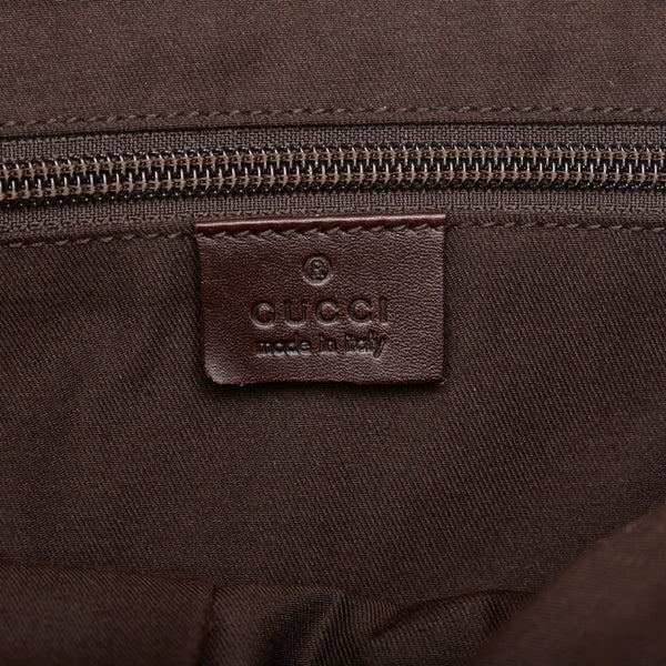 グッチ GGキャンバス 斜め掛け ショルダーバッグ 145858 ベージュ ブラウン キャンバス レザー レディース GUCCI 【中古】