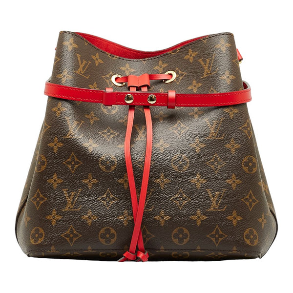 ルイ ヴィトン モノグラム ネオノエ ショルダーバッグ M44021 コクリコ レッド ブラウン PVC レザー レディース LOUIS VUITTON 【中古】