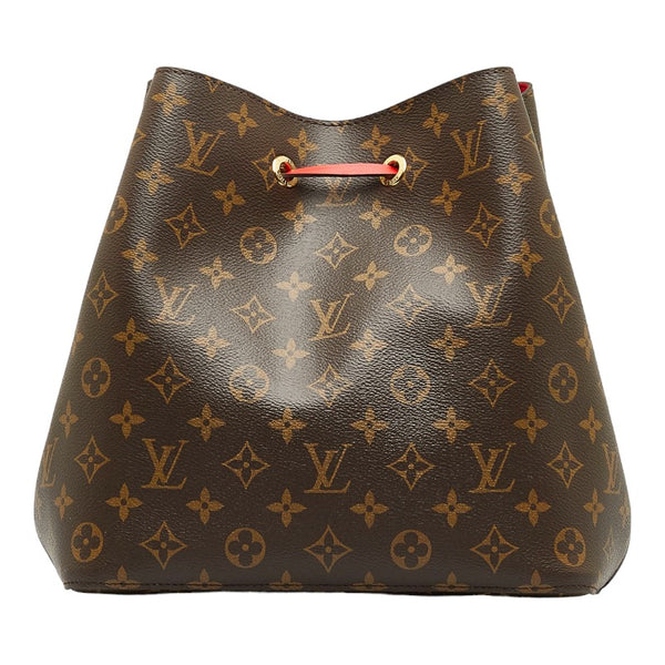 ルイ ヴィトン モノグラム ネオノエ ショルダーバッグ M44021 コクリコ レッド ブラウン PVC レザー レディース LOUIS VUITTON 【中古】