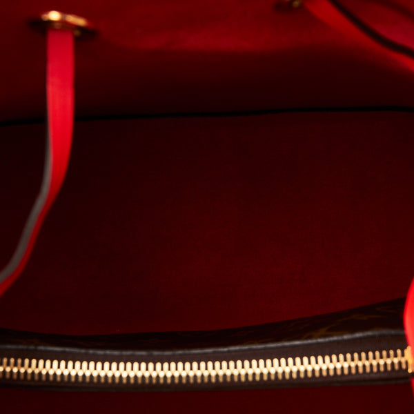 ルイ ヴィトン モノグラム ネオノエ ショルダーバッグ M44021 コクリコ レッド ブラウン PVC レザー レディース LOUIS VUITTON 【中古】
