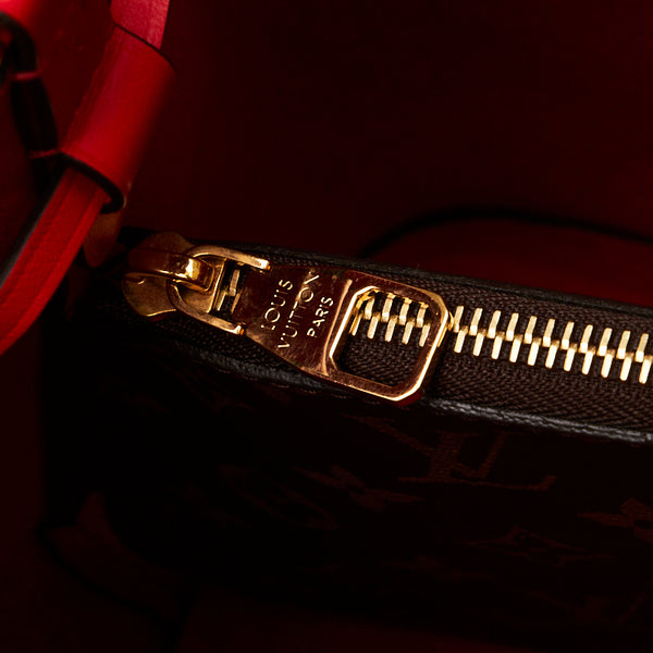 ルイ ヴィトン モノグラム ネオノエ ショルダーバッグ M44021 コクリコ レッド ブラウン PVC レザー レディース LOUIS VUITTON 【中古】