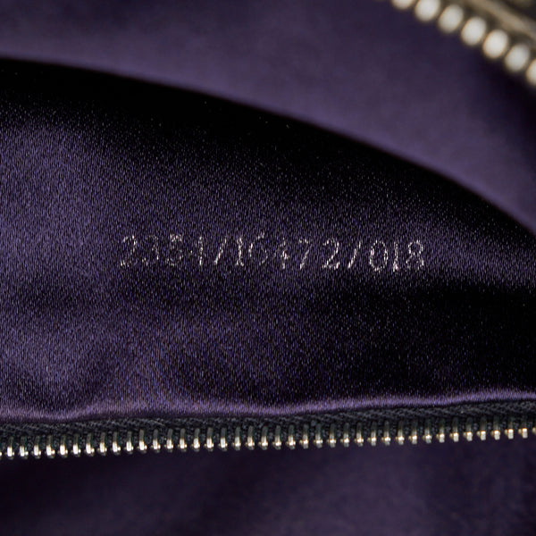 フェンディ ズッキーノ ハンドバッグ トートバッグ ベージュ ネイビー ナイロン レザー レディース FENDI 【中古】
