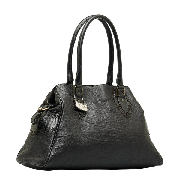 フェンディ エトニコ ハンドバッグ トートバッグ 8BN162 ダークブラウン ブラウン レザー レディース FENDI 【中古】