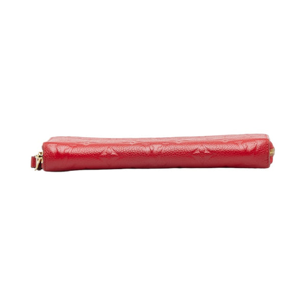 ルイ ヴィトン モノグラム アンプラント ジッピー ウォレット ラウンドファスナー 長財布 M63691 エカルラート レッド カーフ レディース LOUIS VUITTON 【中古】