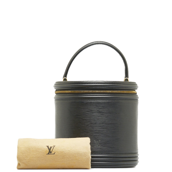 ルイ ヴィトン エピ カンヌ ハンドバッグ バニティバッグ M48032 ノワール ブラック レザー レディース LOUIS VUITTON 【中古】